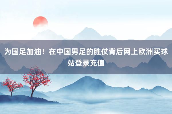 為國(guó)足加油！在中國(guó)男足的勝仗背后網(wǎng)上歐洲買球站登錄充值