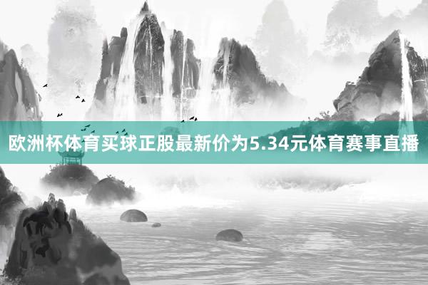 歐洲杯體育買球正股最新價為5.34元體育賽事直播