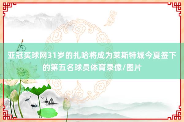 亞冠買球網31歲的扎哈將成為萊斯特城今夏簽下的第五名球員體育錄像/圖片