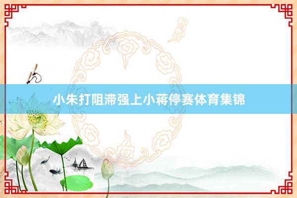 小朱打阻滯強上小蔣停賽體育集錦